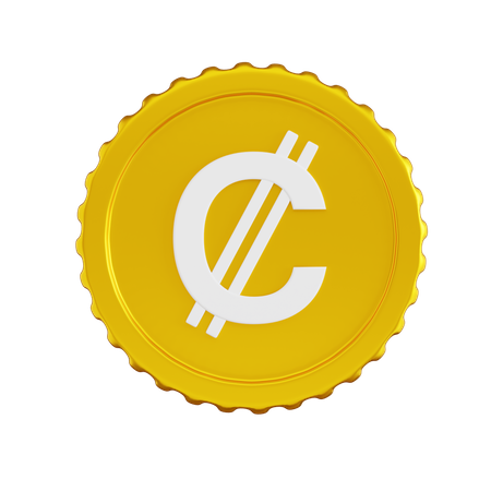 Costa Rica-Colón-Münze  3D Icon