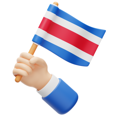 Costa Rica Flag  3D Icon