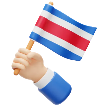 Costa Rica Flag  3D Icon