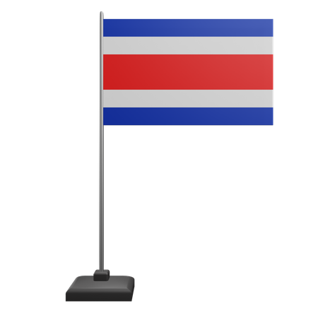 Costa Rica Flag  3D Icon