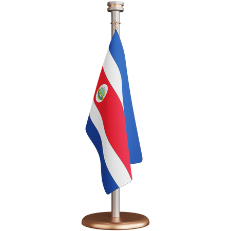 Costa Rica Flag  3D Icon