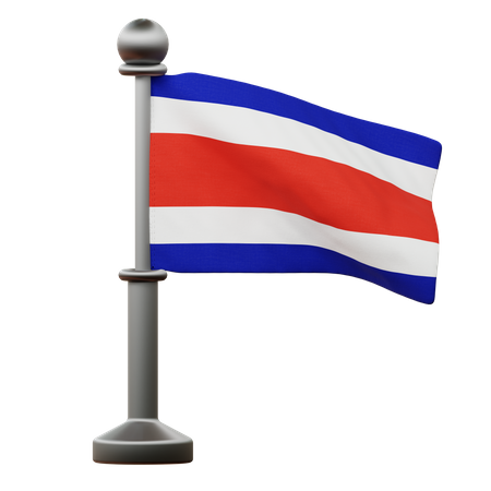 Costa Rica Flag  3D Icon