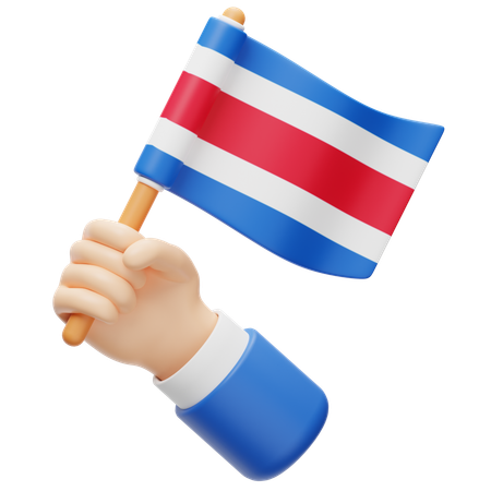 Costa Rica-Flagge  3D Icon