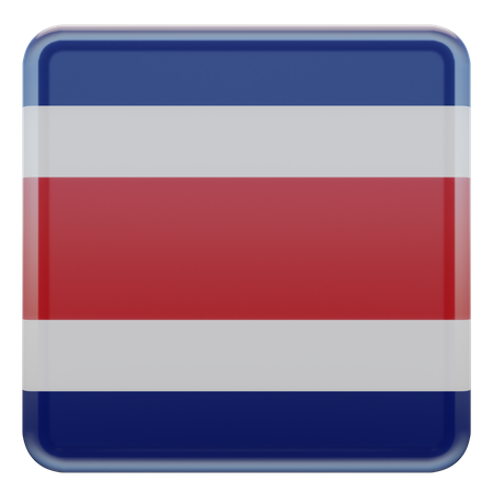 Costa Rica-Flagge  3D Icon