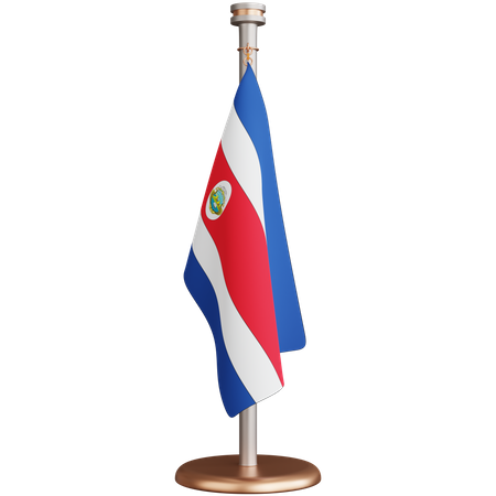 Costa Rica-Flagge  3D Icon