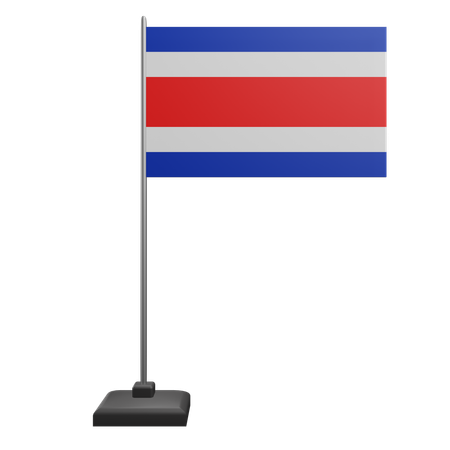 Costa Rica-Flagge  3D Icon