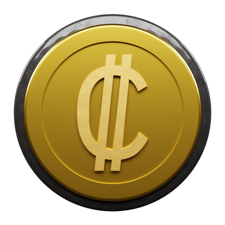 Costa Ricanischer Doppelpunkt  3D Icon