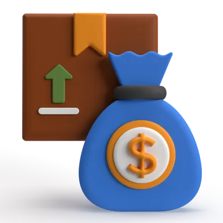 Costo del producto  3D Icon