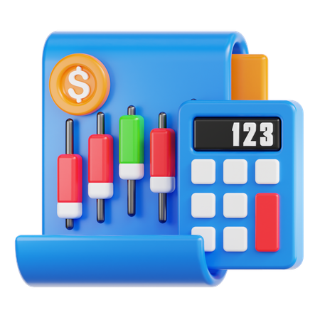 Costos financieros  3D Icon