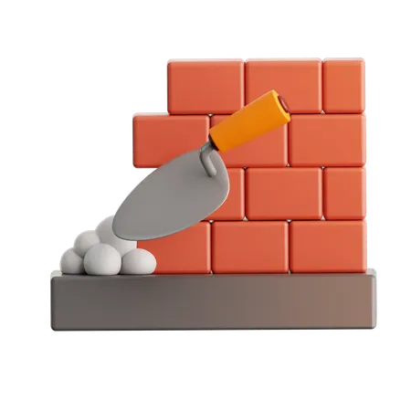 Costruzione del muro  3D Icon