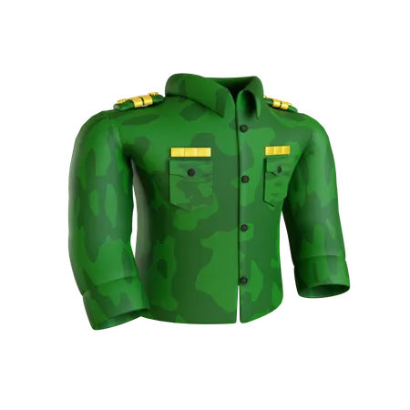 Costume militaire  3D Icon