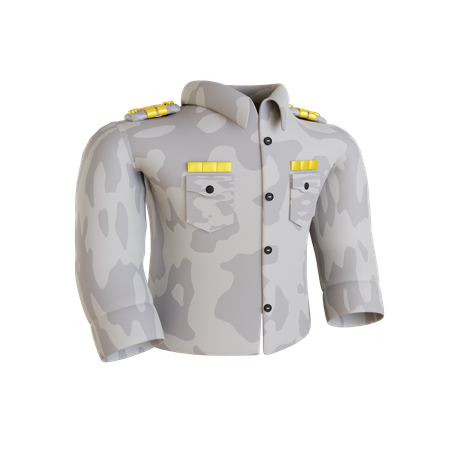 Costume militaire  3D Icon