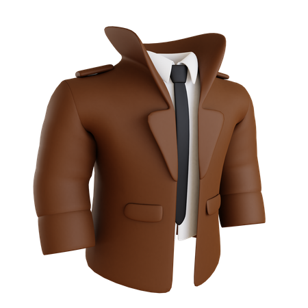 Costume de détective  3D Icon
