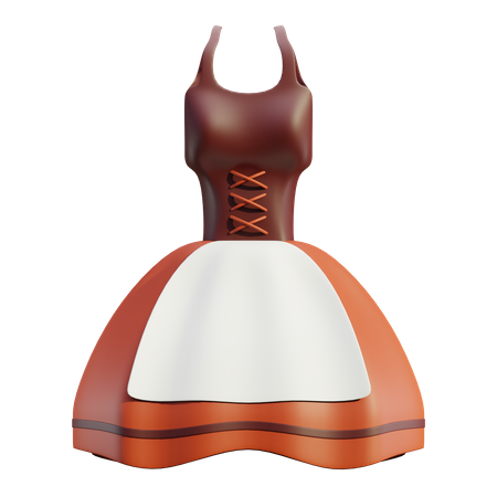 Costume de femme bavaroise  3D Icon
