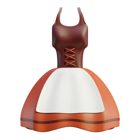 Costume de femme bavaroise  3D Icon