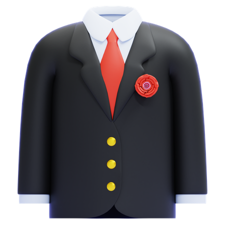 Costume de mariage  3D Icon