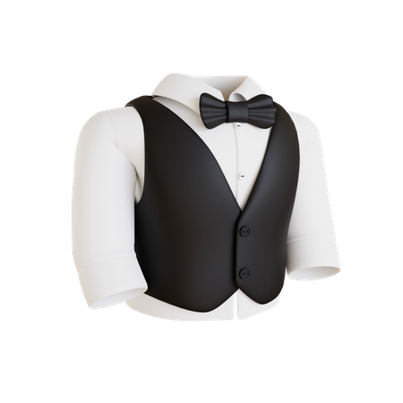 Costume de serveur  3D Icon