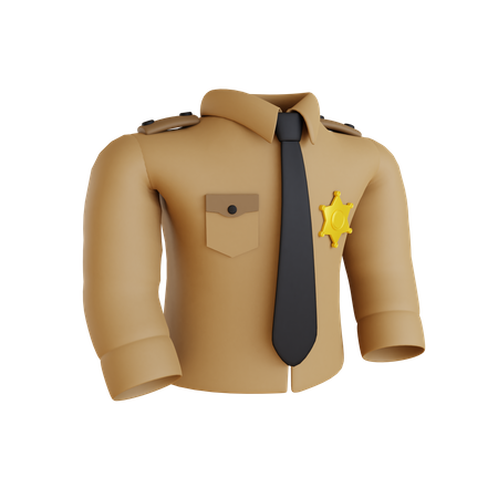 Costume de shérif  3D Icon