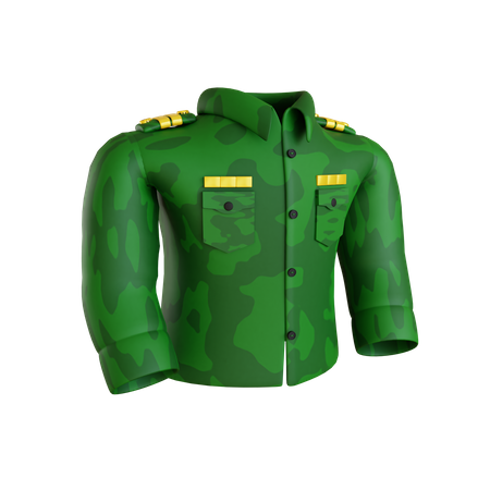 Costume militaire  3D Icon