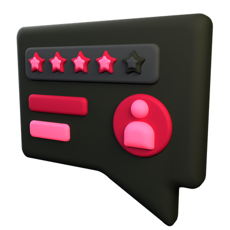 Costumer Review  3D Icon