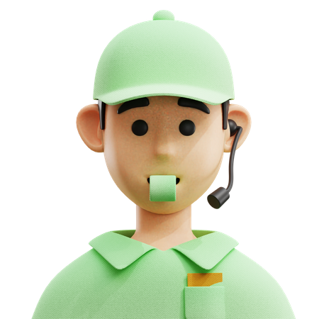 Costumer Service Avatar  3D Icon