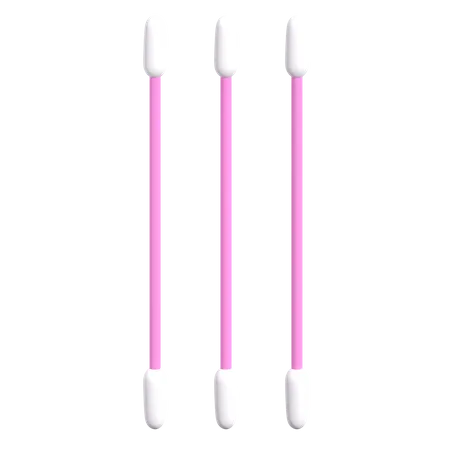 Cotton Buds  3D Illustration