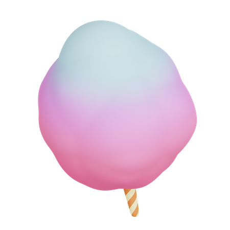 Cotton Candy  3D Icon