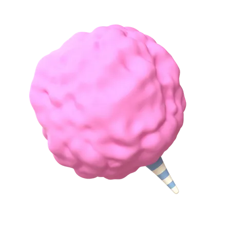 Cotton Candy  3D Icon