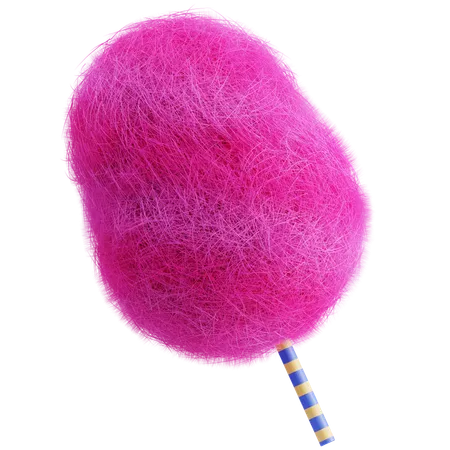 Cotton Candy  3D Icon