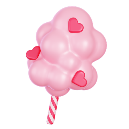 Cotton Candy  3D Icon