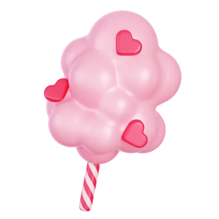 Cotton Candy  3D Icon