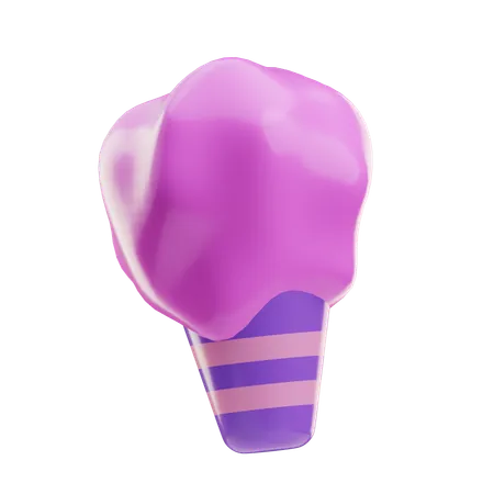 Cotton Candy  3D Icon