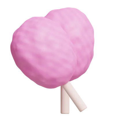 Cotton Candy  3D Icon