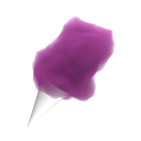 Cotton Candy  3D Icon