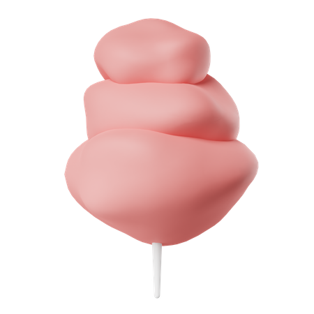 Cotton Candy  3D Icon