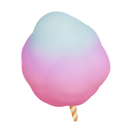 Cotton Candy  3D Icon