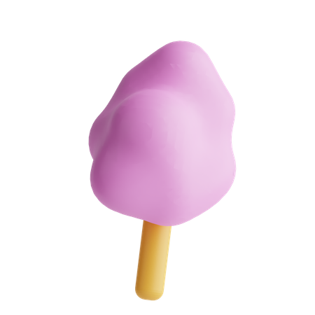 Cotton Candy  3D Icon