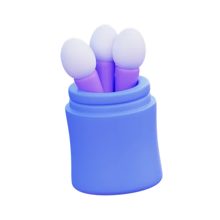 Cotton Swab  3D Icon