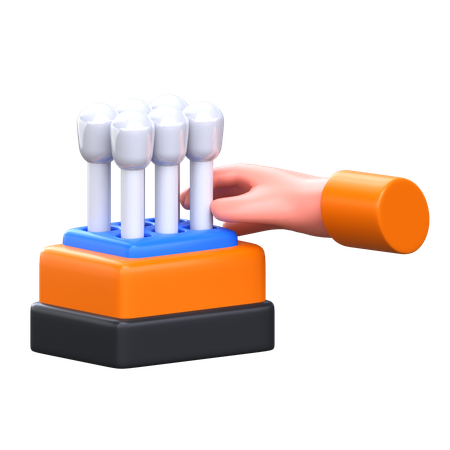 Cotton Swab  3D Icon