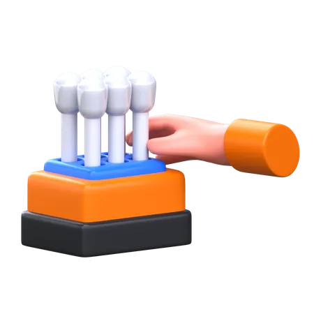 Cotton Swab  3D Icon