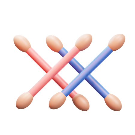 Cotton Swab  3D Icon