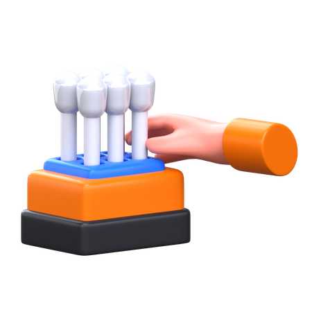 Cotton Swab  3D Icon
