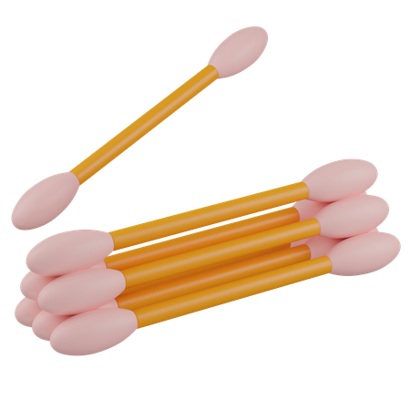Cotton Swab  3D Icon