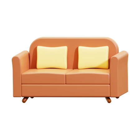 Couch  3D Icon