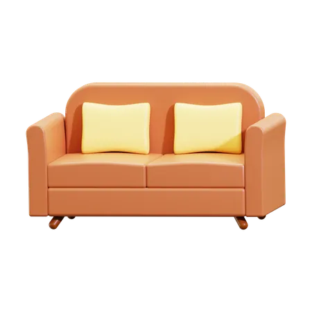 Couch  3D Icon