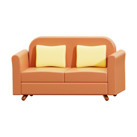 Couch  3D Icon