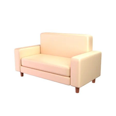 Couch Sofa 3 D Illustration 3D Icon