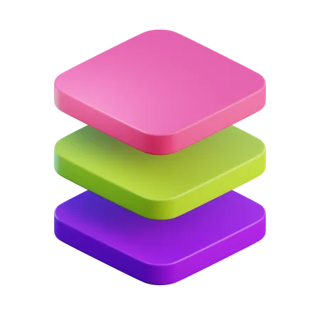 Couche  3D Icon