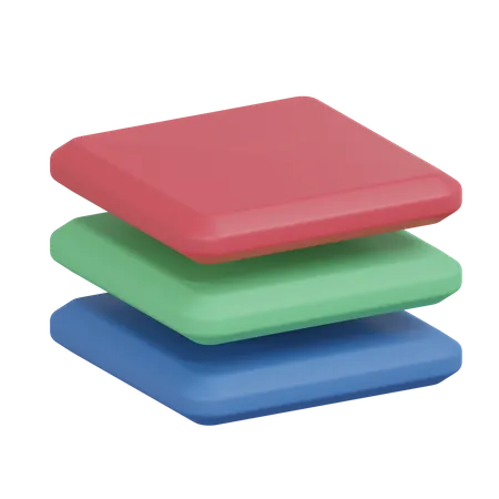 Couche  3D Icon