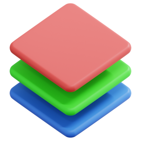 Couche  3D Icon